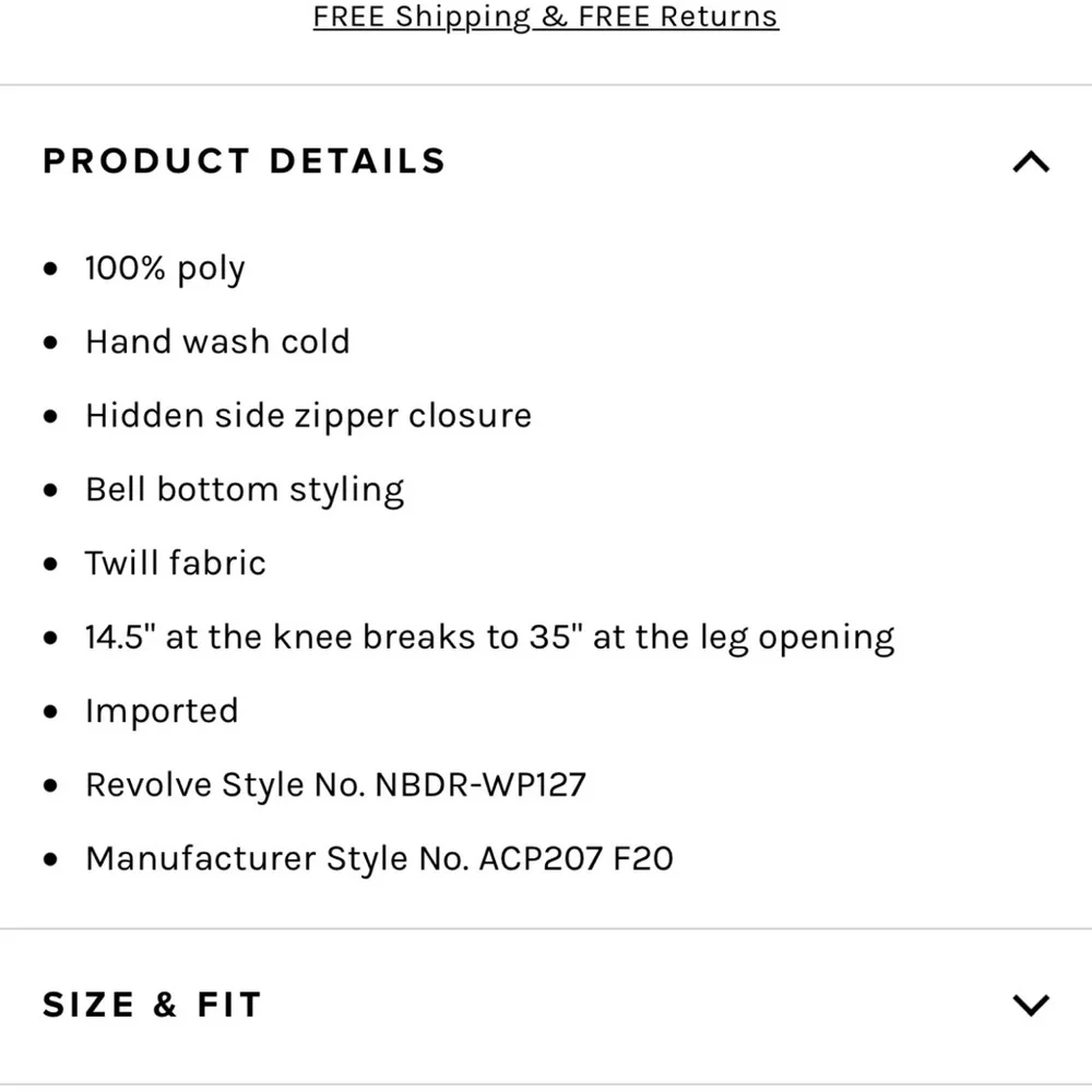 NBD Elegant Black Flared Women's Pants
XS - Picture 6 of 6